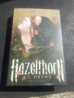 Hazelthorn by CG Drews hardcover 2025  hardcover book.  very good shape =0#goth